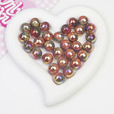 16mm Lavaflow Bicolor UV Beads Pink/Gray-M21